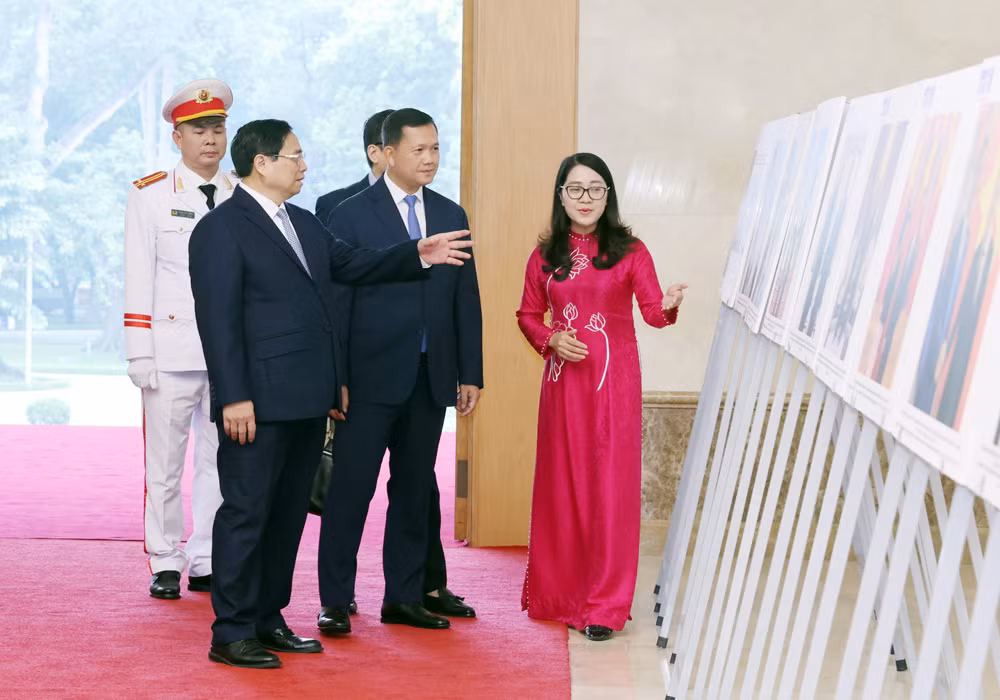 Thủ tướng Phạm Minh Chính chủ trì Lễ đón Thủ tướng Campuchia thăm chính thức Việt Nam -5