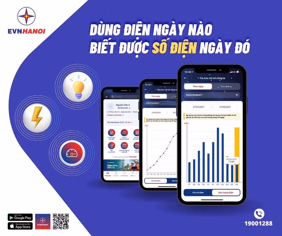 Dịch vụ điện của EVNHANOI được số hóa trên các nền tảng -0
