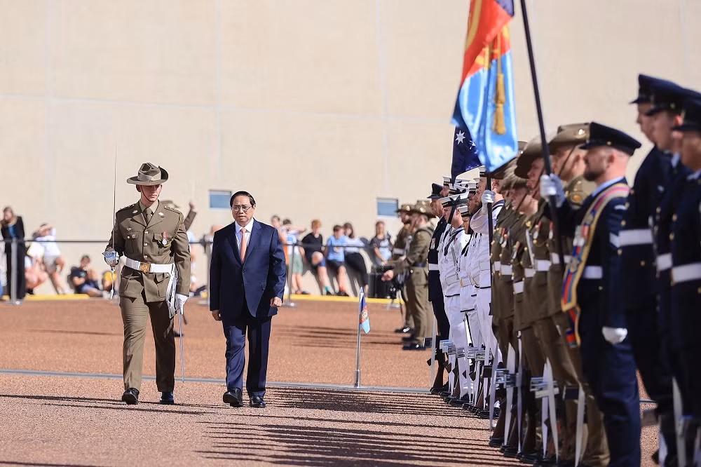 Lễ đón chính thức Thủ tướng Chính phủ tại Australia -0