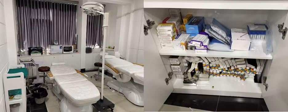 Kiểm tra đột xuất, đình chỉ một “Viện đào tạo thẩm mỹ quốc tế” trái phép -0