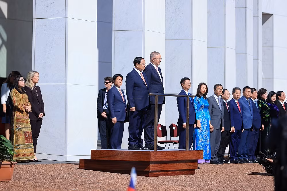 Lễ đón chính thức Thủ tướng Chính phủ tại Australia -0