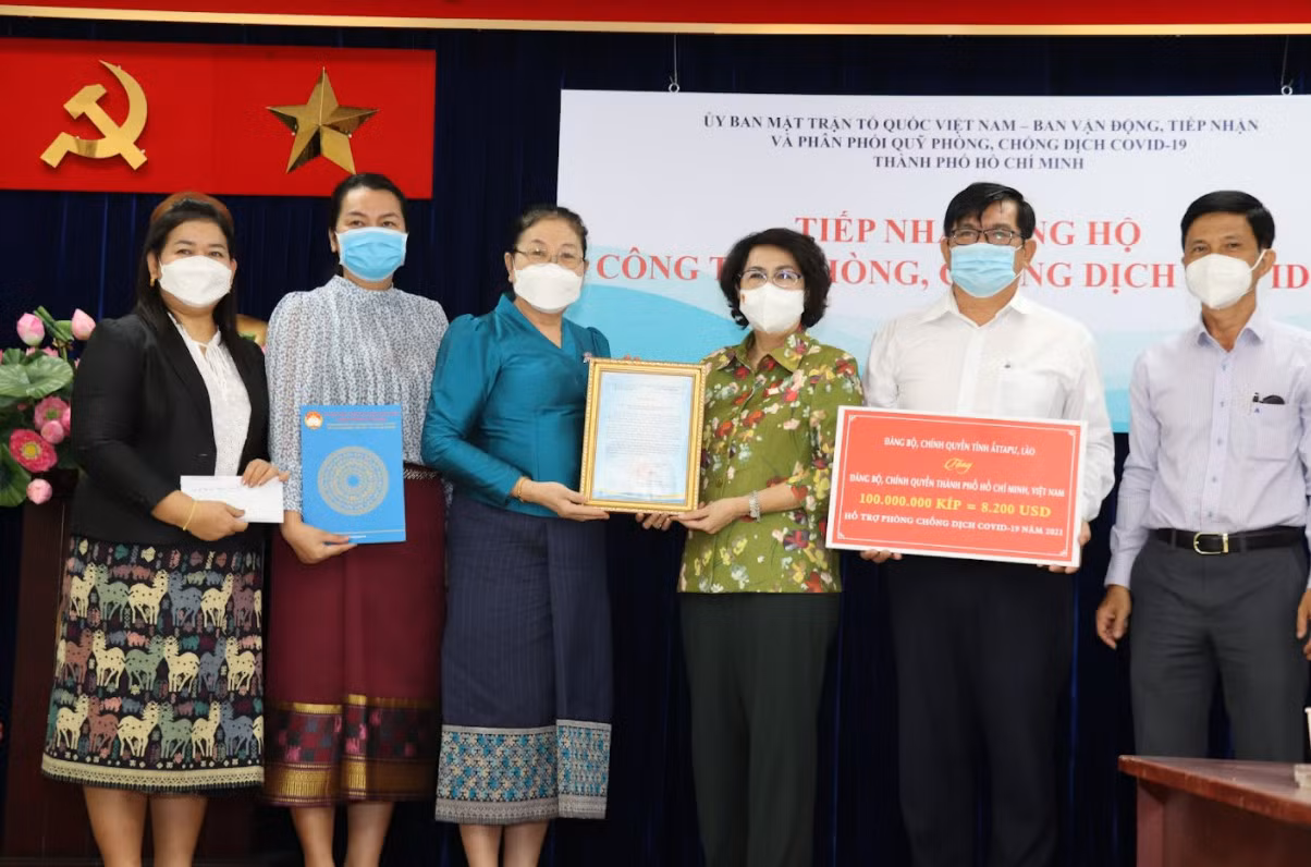 Lào ủng hộ kinh phí cho TP Hồ Chí Minh phòng chống dịch -0