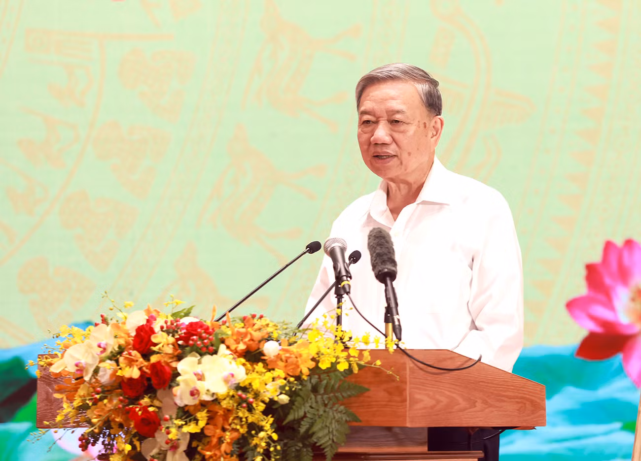Tổng Bí thư Tô Lâm dự gặp mặt giữa Bộ Quốc phòng, Bộ Công an và Bộ Ngoại giao -0