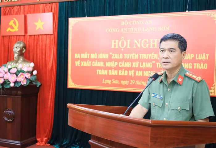 Công an tỉnh Lạng Sơn tổ chức Hội nghị ra mắt mô hình “Zalo tuyên truyền, hỗ trợ pháp luật về xuất cảnh, nhập cảnh xứ Lạng” -0