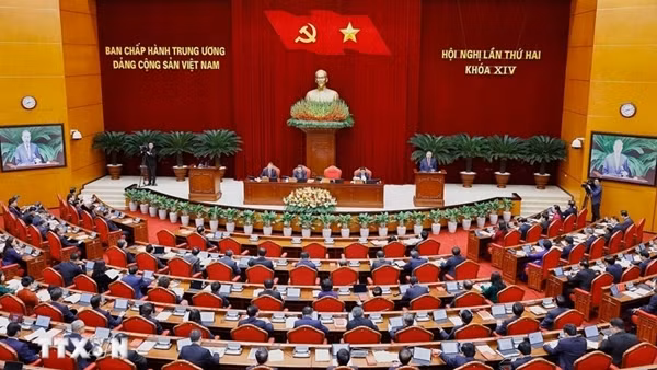 Thông cáo báo chí về ngày làm việc thứ hai Hội nghị Trung ương Đảng khóa XIV