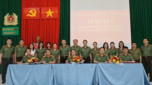 Cụm thi đua số 9, Bộ Công an ký kết giao ước thi đua năm 2026