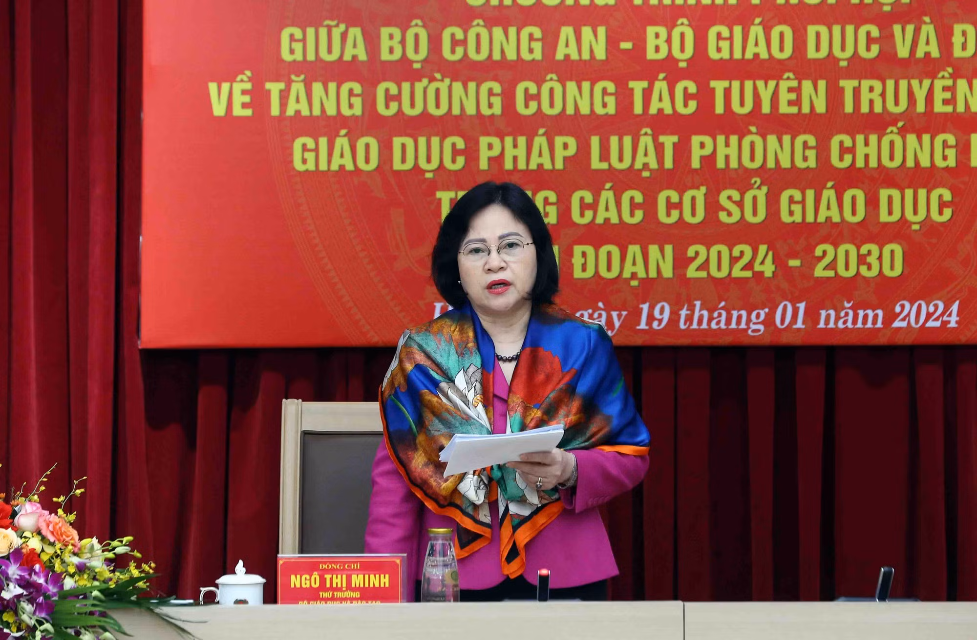 Bộ Công an và Bộ Giáo dục và Đào tạo ký kết phối hợp về giáo dục pháp luật phòng, chống ma tuý -0