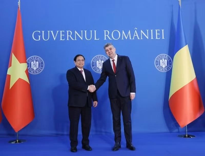 Thủ tướng Phạm Minh Chính hội đàm với Thủ tướng Romania&nbsp;Ion Marcel Ciolacu -0