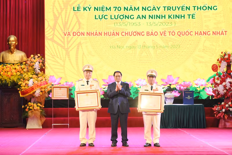 Thủ tướng Phạm Minh Chính dự kỷ niệm 70 năm Ngày truyền thống lực lượng An ninh kinh tế -0