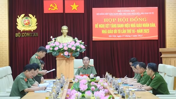 10 nhà giáo CAND được đề nghị xét tặng danh hiệu Nhà giáo Ưu tú năm 2023