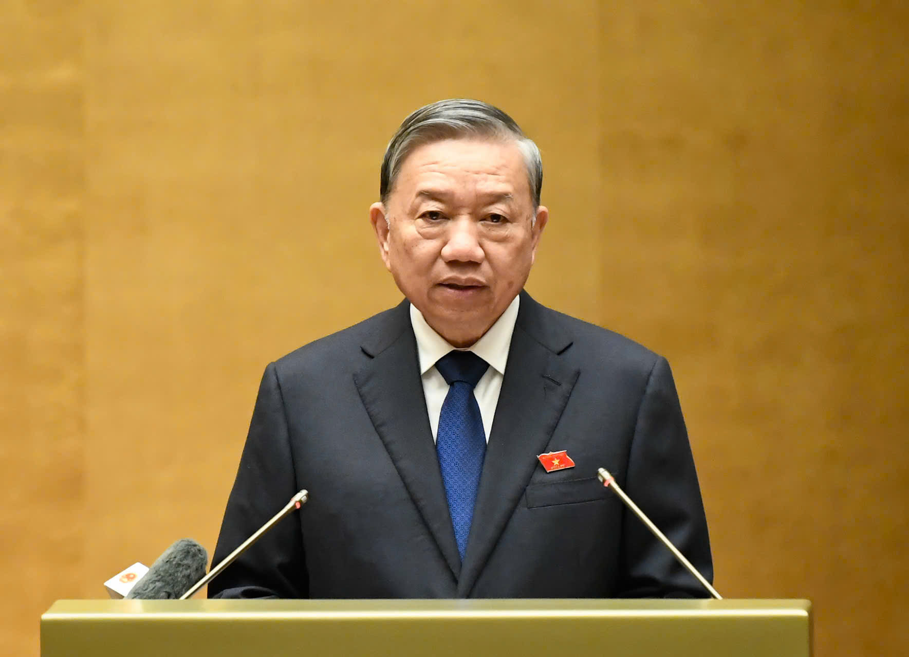 Tổng Bí thư Tô Lâm gợi mở 7 nhóm nội dung để đại biểu Quốc hội góp ý dự thảo Văn kiện Đại hội XIV -0