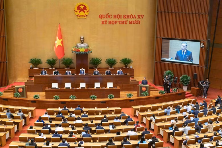 Tổng Bí thư Tô Lâm gợi mở 7 nhóm nội dung để đại biểu Quốc hội góp ý dự thảo Văn kiện Đại hội XIV -0