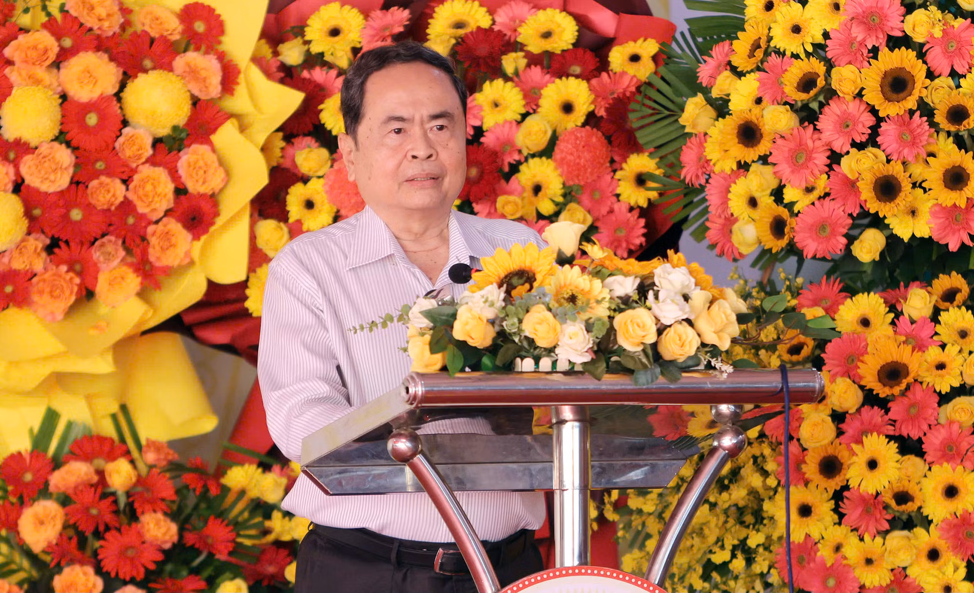 Chủ tịch Quốc hội Trần Thanh Mẫn dự Ngày hội đại đoàn kết toàn dân tộc tại Cần Thơ -0