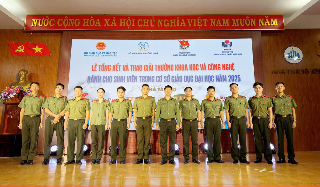 Học viện ANND đạt giải Nhất giải thưởng khoa học và công nghệ dành cho sinh viên năm 2025 -0
