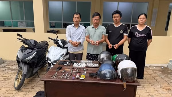 Triệt phá nhóm đối tượng trộm cắp và tiêu thụ xe máy liên tỉnh