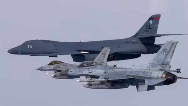 Mỹ điều "oanh tạc cơ" B-1B tham gia tập trận chung với Hàn Quốc