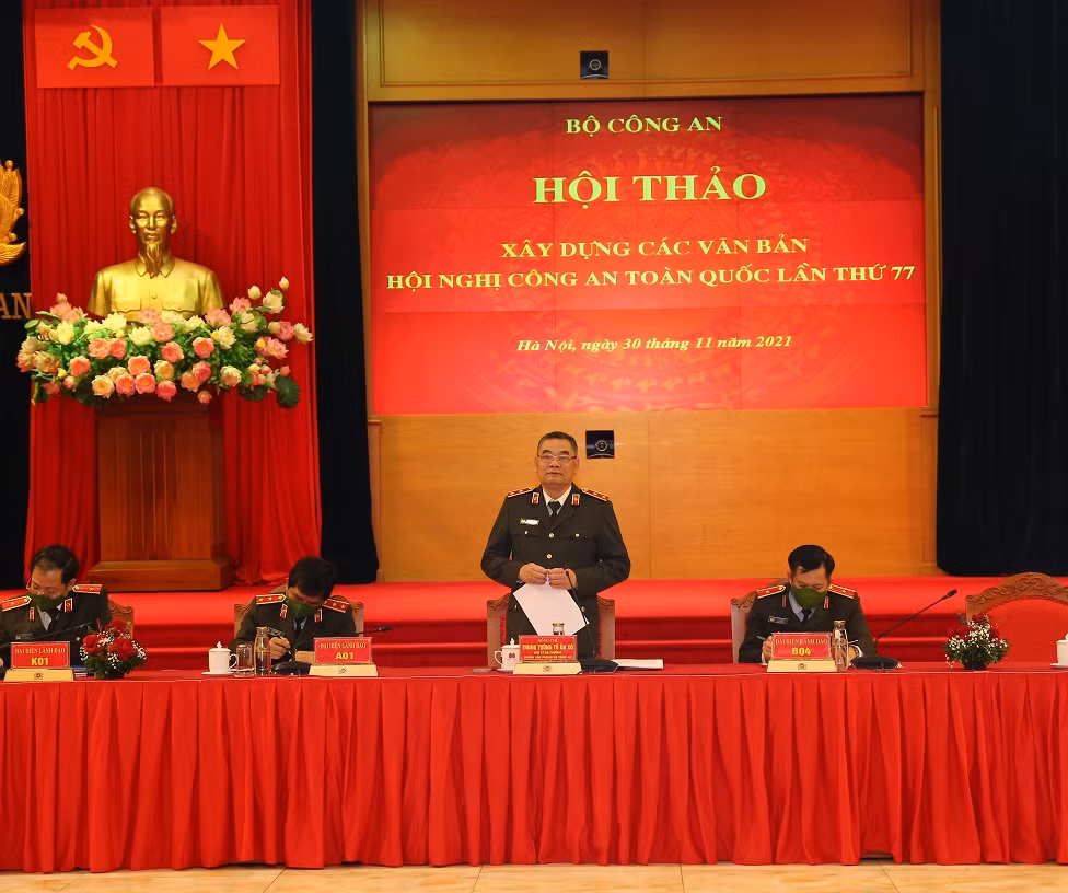 Hội thảo xây dựng các văn bản Hội nghị Công an toàn quốc lần thứ 77 -0