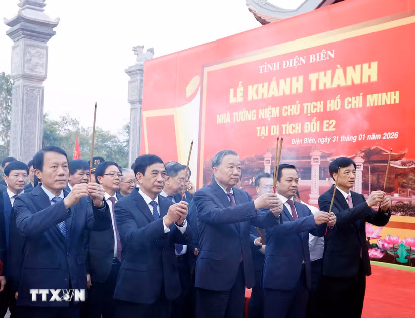 Lễ khánh thành Nhà tưởng niệm Chủ tịch Hồ Chí Minh tại Di tích Đồi E2 -0