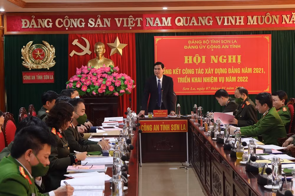 Đảng ủy Công an tỉnh Sơn La tổng kết công tác năm 2021 -0