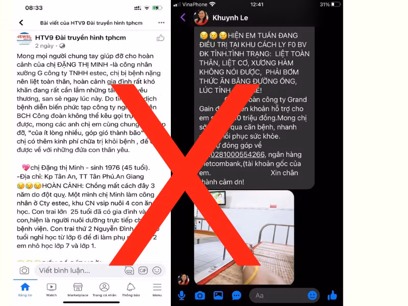 Tạo tài khoản Facebook giả danh HTV9 để lừa đảo -0