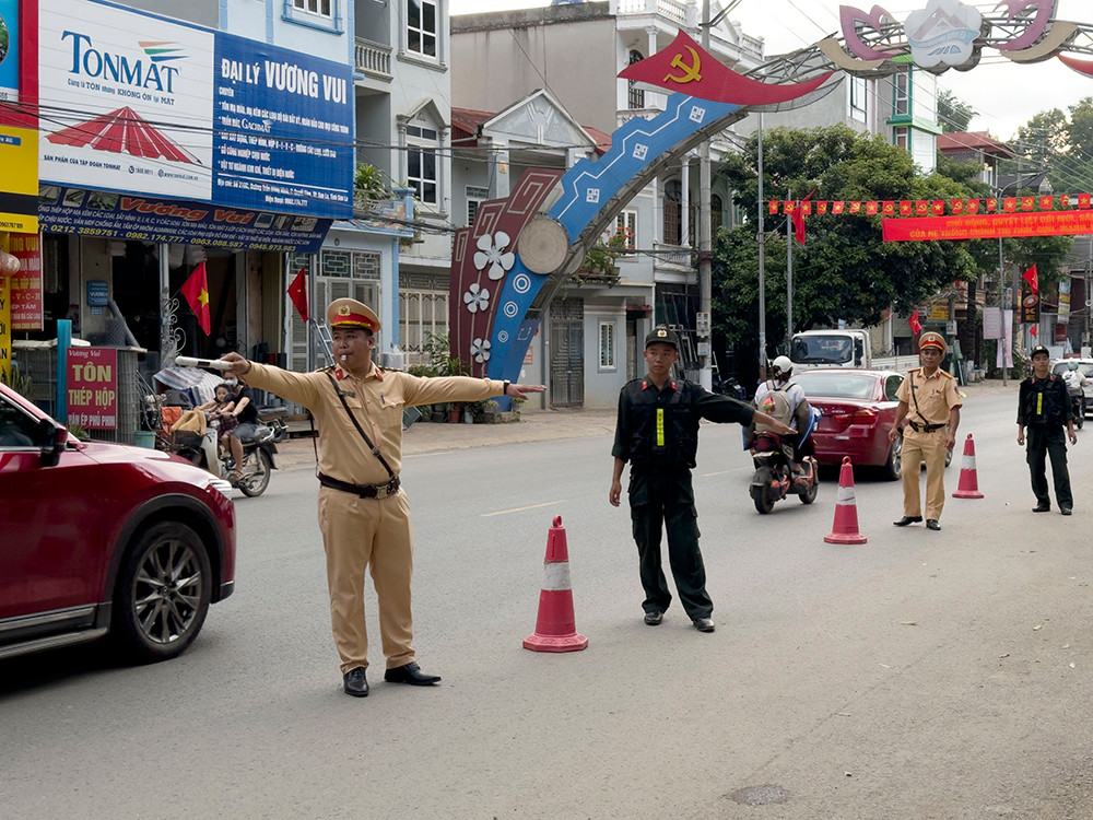 Công an Sơn La đảm bảo TTATGT phục vụ Đại hội Đảng bộ tỉnh -0