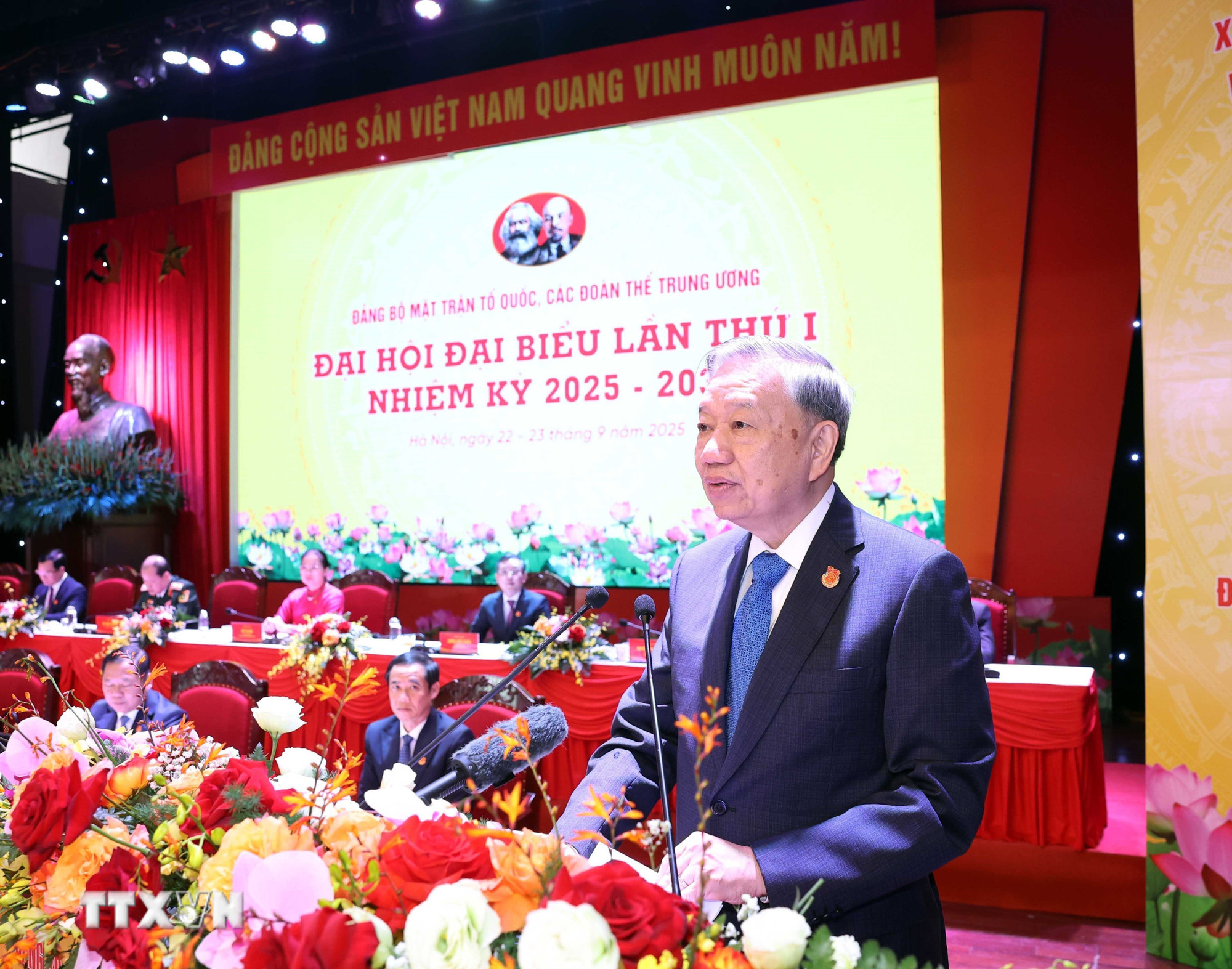 Phát biểu của Tổng Bí thư Tô Lâm tại Đại hội đại biểu Đảng bộ Mặt trận Tổ quốc, các đoàn thể Trung ương lần thứ nhất -0