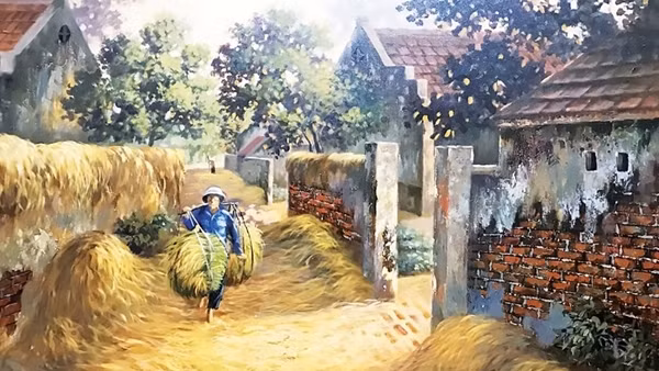 Ngủ ôm rơm, hơi ấm ổ rơm