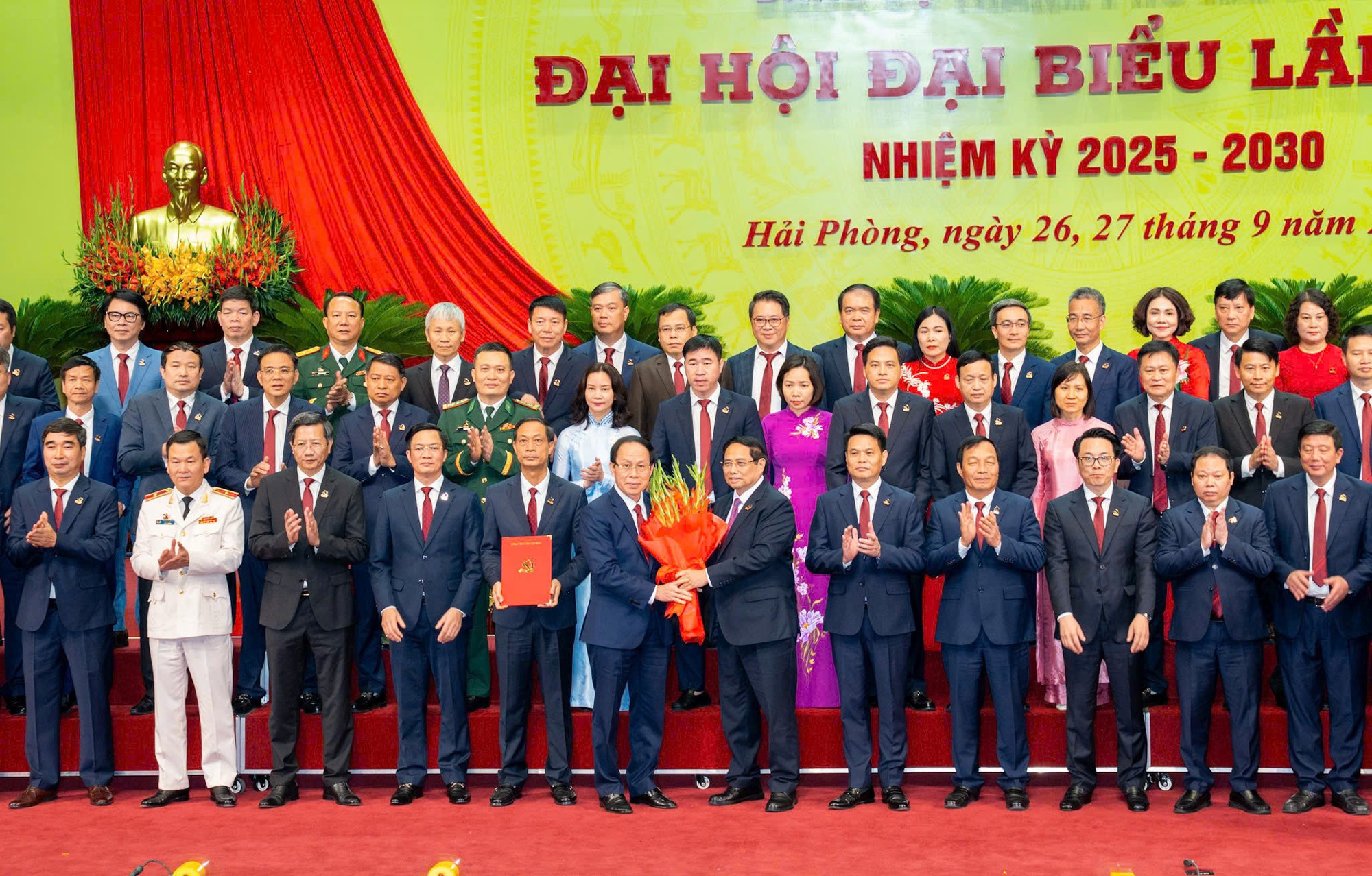 Thủ tướng Phạm Minh Chính dự, chỉ đạo Đại hội Đảng bộ TP Hải Phòng lần thứ I -0