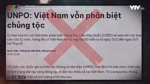 Lại mượn danh vấn đề nhân quyền để thông tin, đánh giá sai lệch