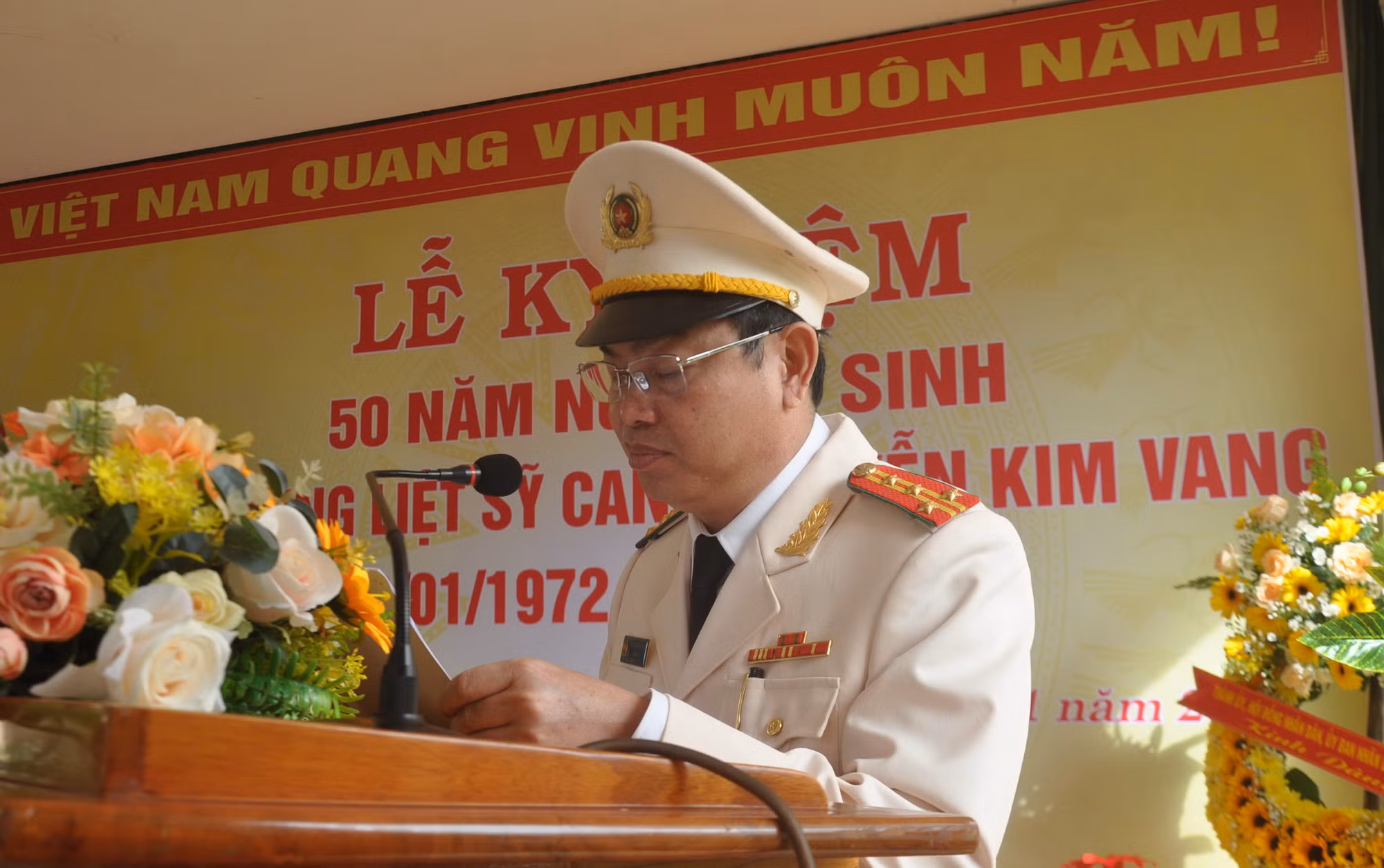 Kỷ niệm 50 năm ngày Anh hùng liệt sĩ CAND Nguyễn Kim Vang hy sinh -0