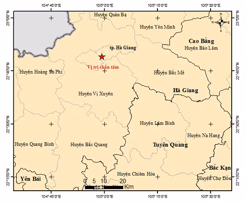 TP Hà Giang xuất hiện động đất -0