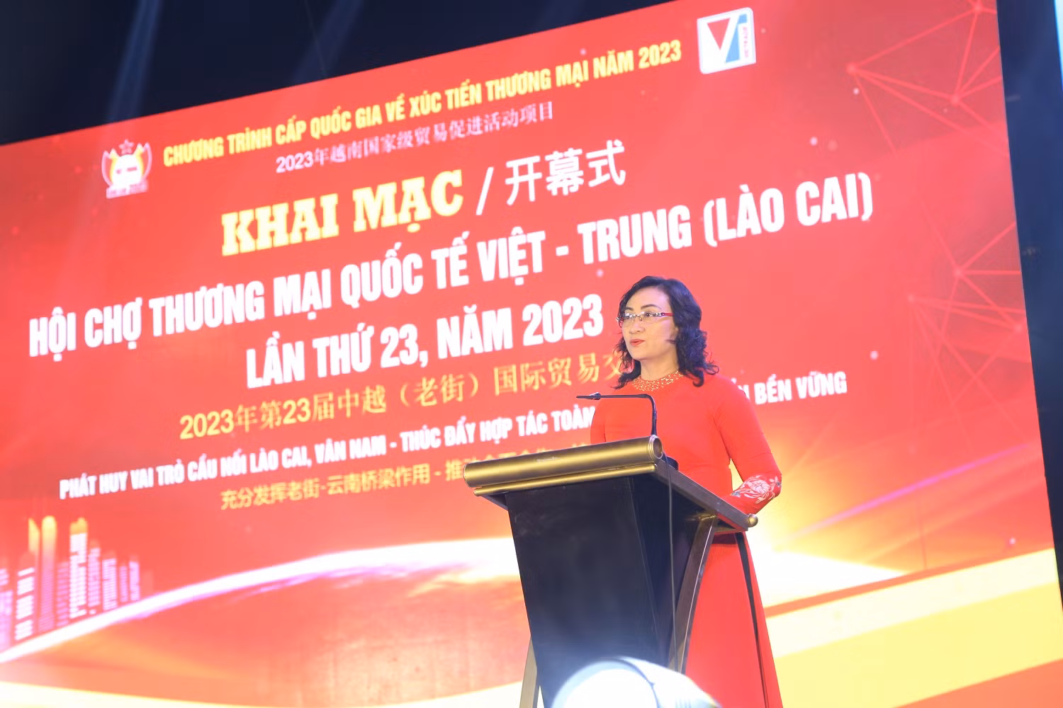 Khai mạc Hội chợ Thương mại quốc tế Việt - Trung (Lào Cai) lần thứ 23, năm 2023 -0