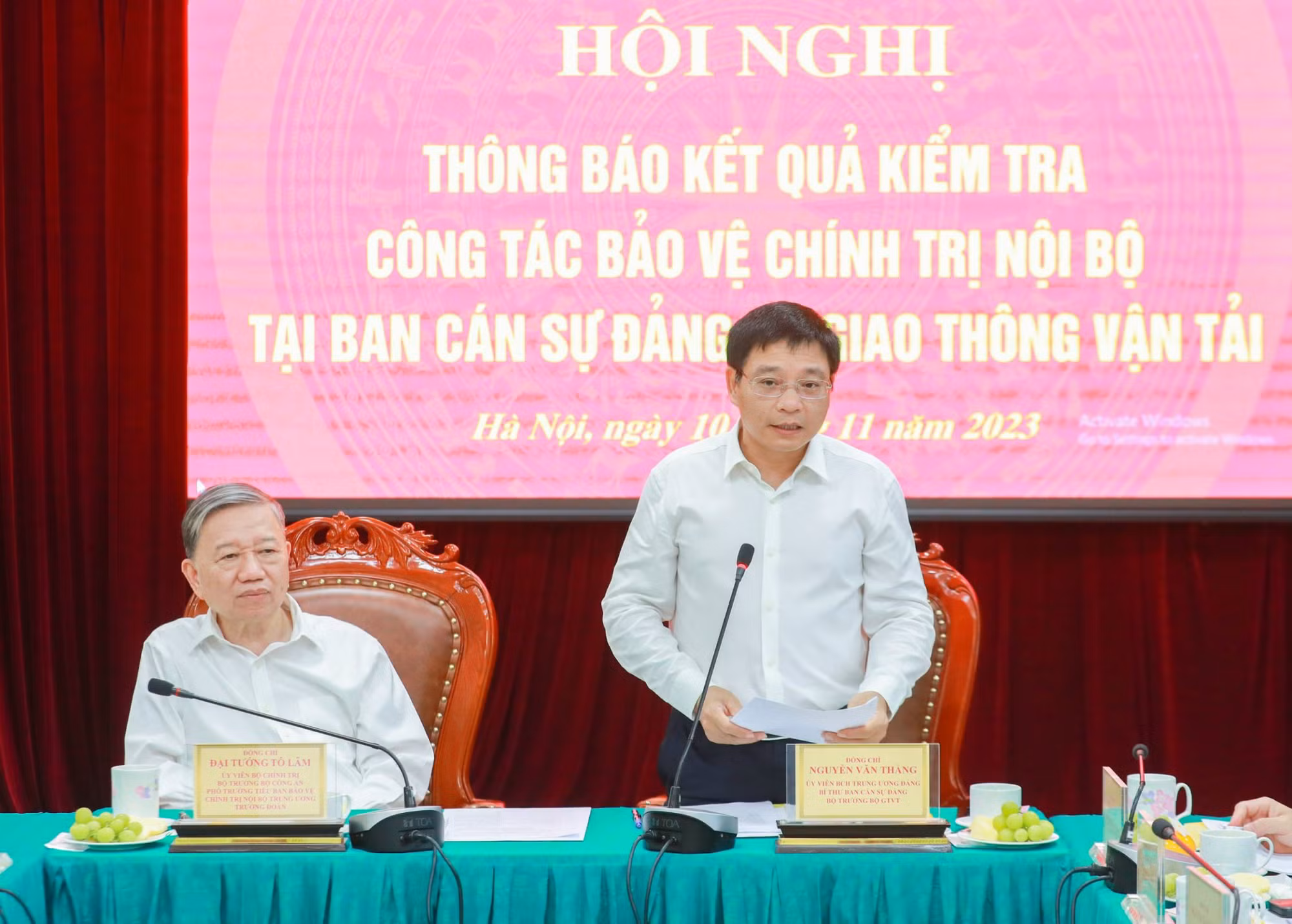 Bộ Trưởng Bộ Công an Tô Lâm: “Đảng uỷ Bộ Giao thông Vận tải đoàn kết thống nhất, không có việc bè phái, mất đoàn kết” -0