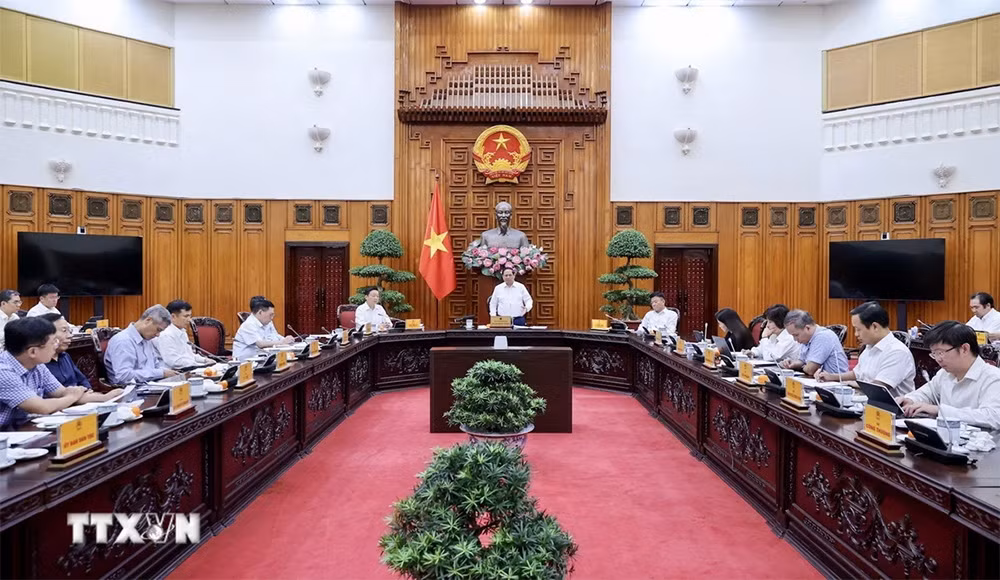 Thủ tướng Phạm Minh Chính chủ trì họp xây dựng luật, sửa đổi một số luật trong lĩnh vực tài chính -0
