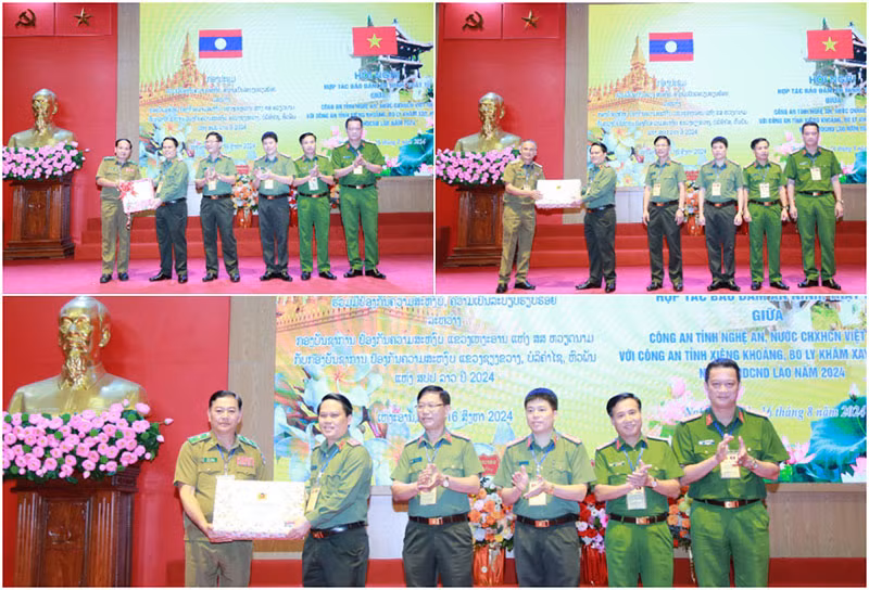 Tăng cường hợp tác bảo đảm ANTT giữa Công an tỉnh Nghệ An với Công an 3 tỉnh nước bạn Lào -0