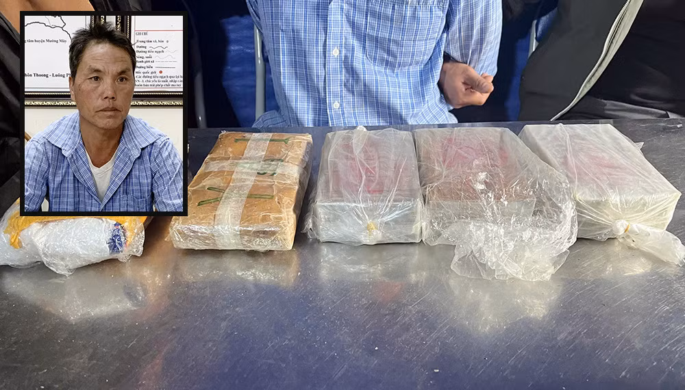 Bắt 1 đối tượng, thu giữ 6 bánh heroin và 12.000 viên MTTH -0