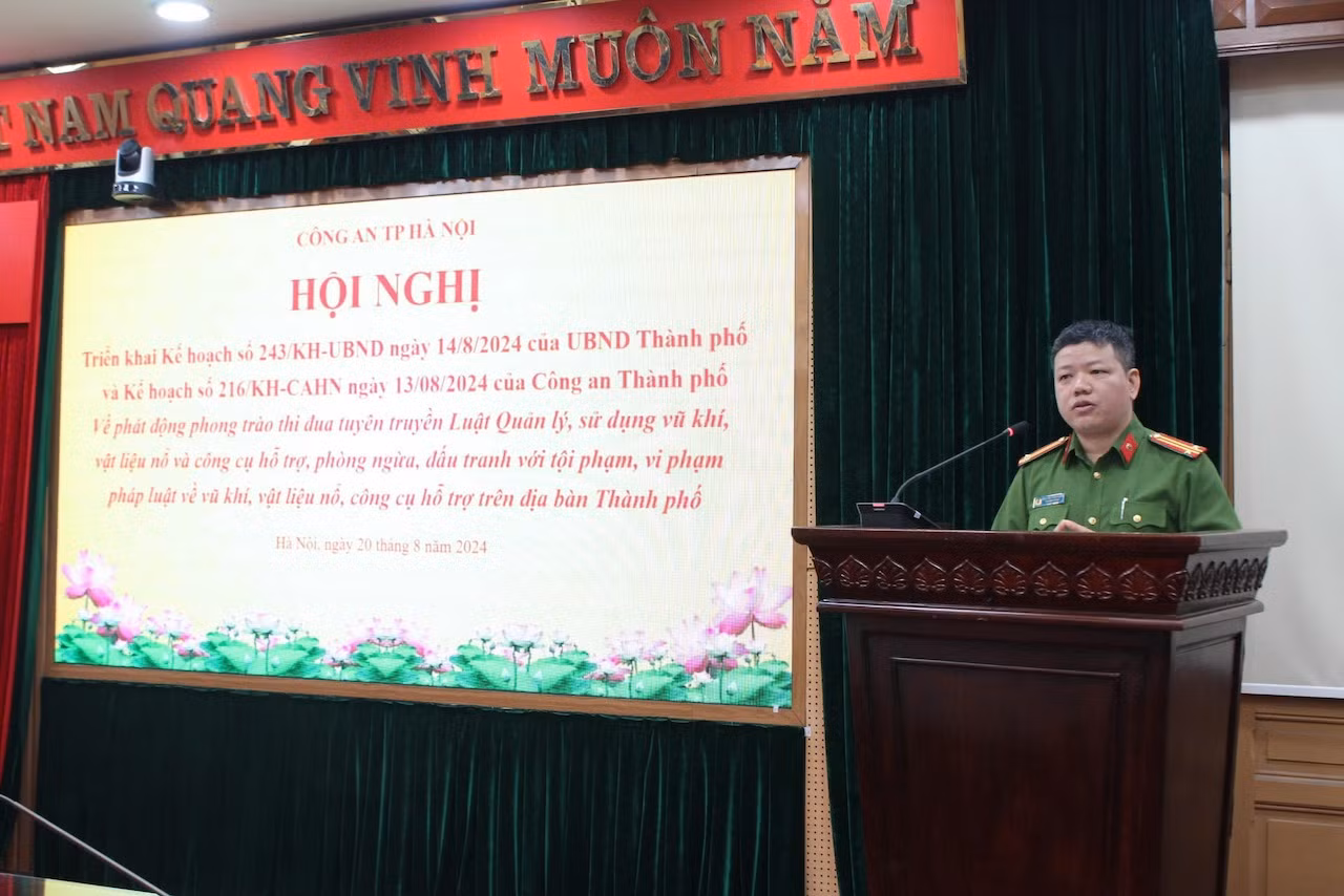 Phát động phong trào thi đua tuyên truyền Luật Quản lý, sử dụng vũ khí, vật liệu nổ và công cụ hỗ trợ -0