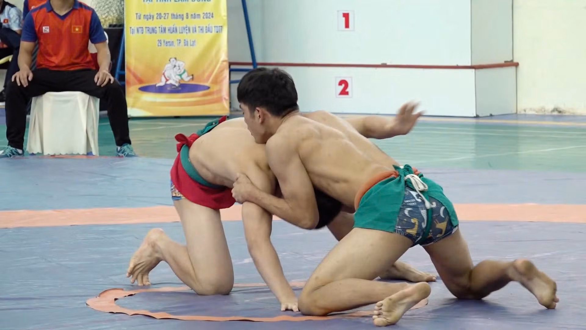 Đoàn thể thao CAND giành 2 huy chương Vàng tại Giải vật dân tộc trẻ Quốc gia -0