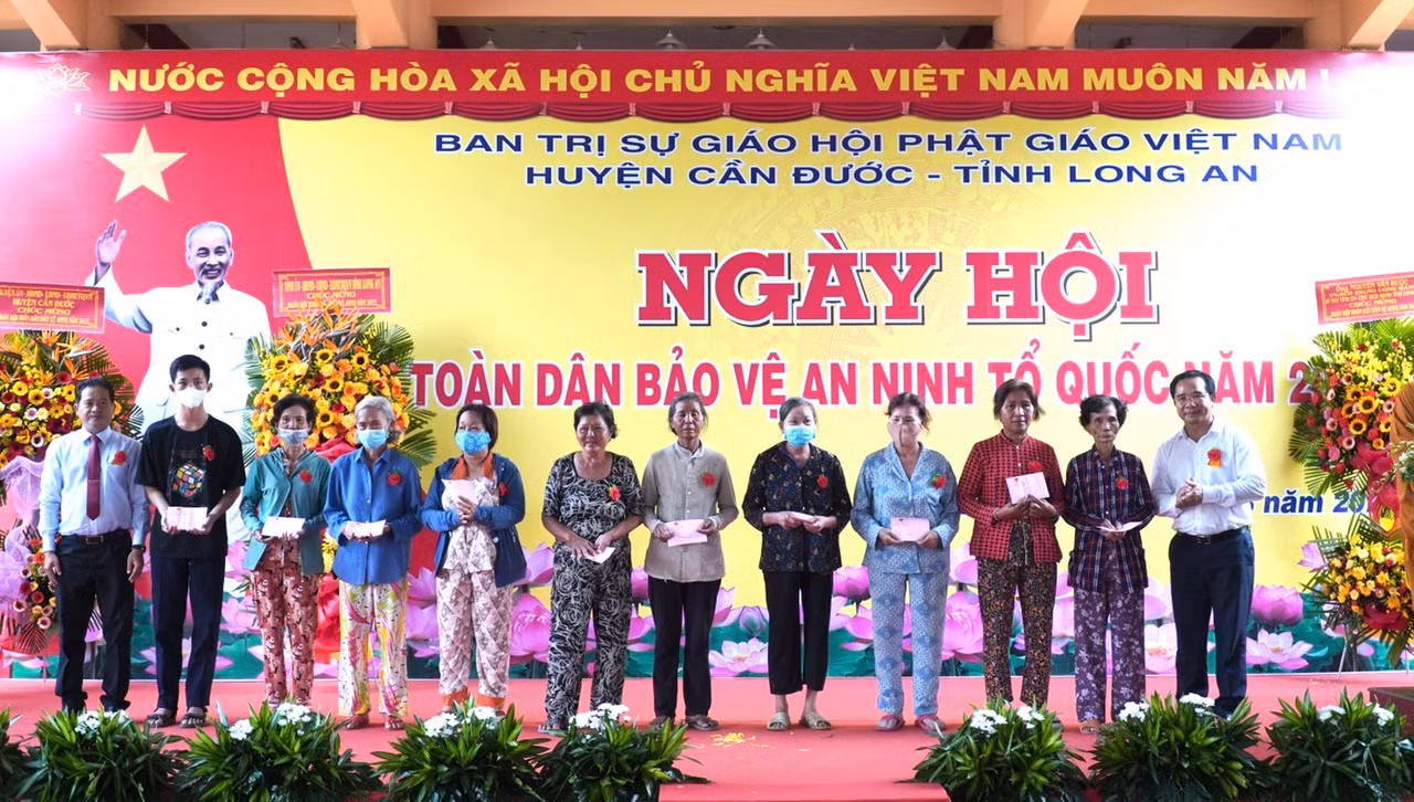 Chùa Long Hoa-đơn vị điểm của tỉnh tổ chức Ngày hội toàn dân bảo vệ ANTQ năm 2023 -0