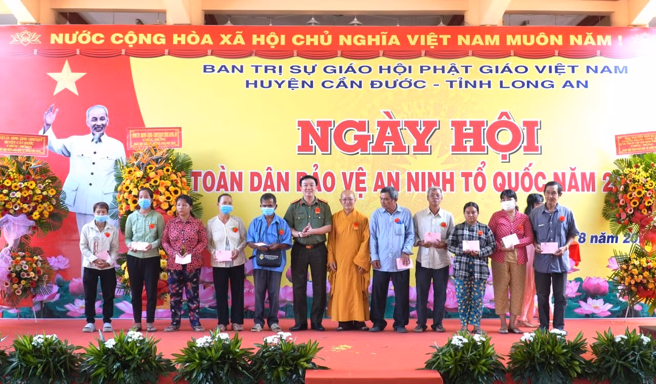 Chùa Long Hoa-đơn vị điểm của tỉnh tổ chức Ngày hội toàn dân bảo vệ ANTQ năm 2023 -0