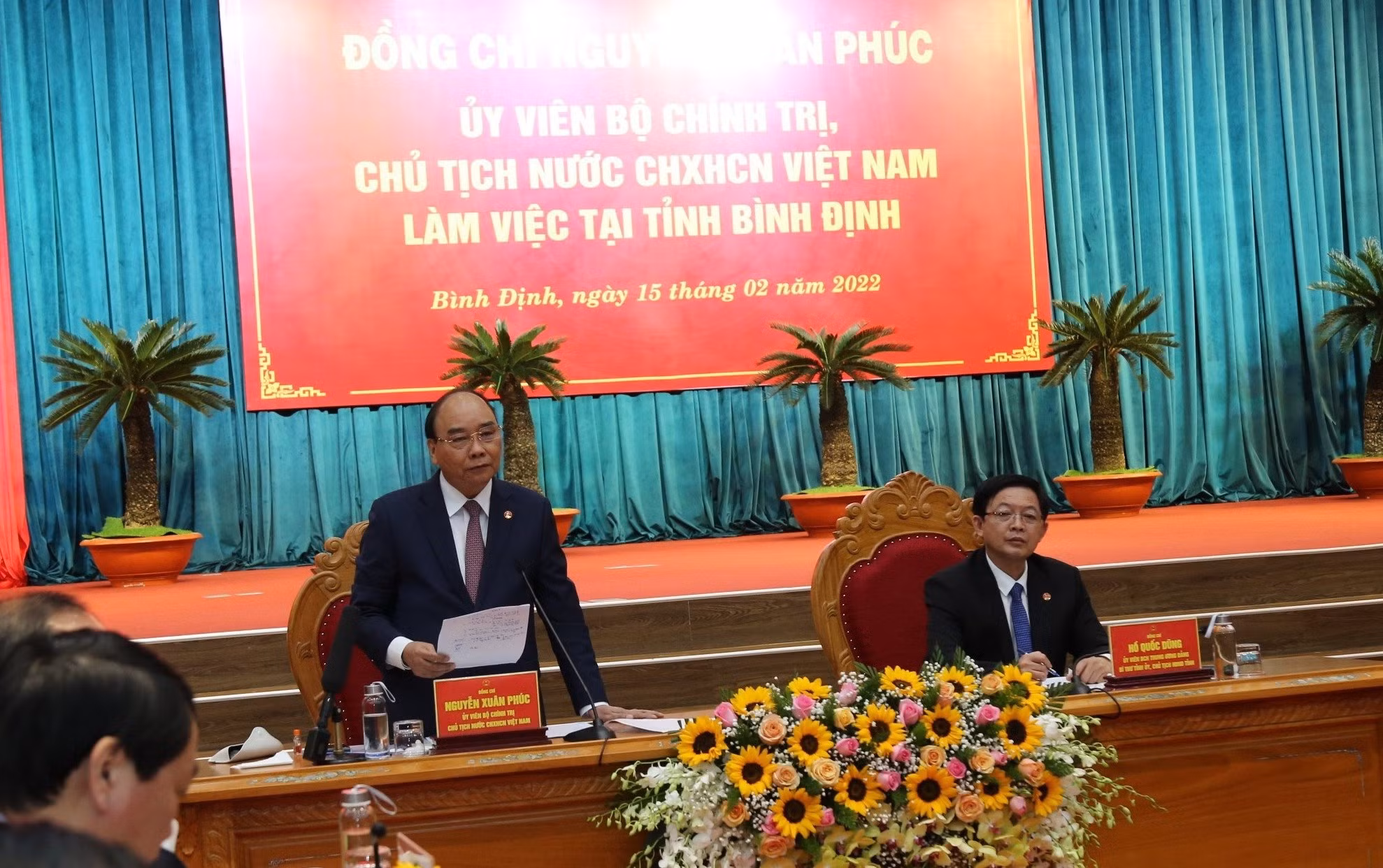 Chủ tịch nước Nguyễn Xuân Phúc thăm, làm việc tại tỉnh Bình Định -0