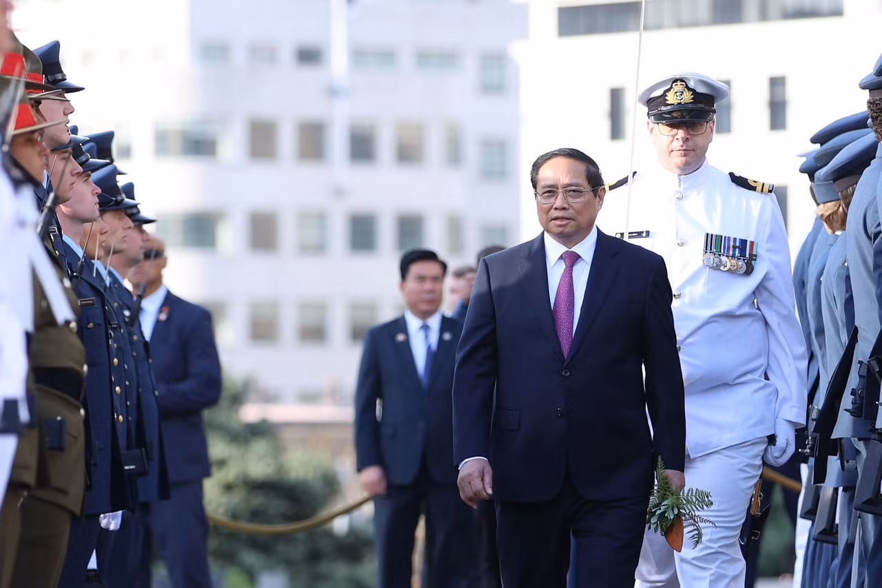 Lễ đón đặc biệt Thủ tướng Phạm Minh Chính ở New Zealand -0