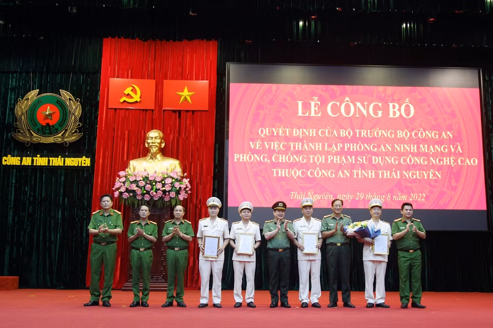 Thành lập Phòng An ninh mạng và phòng, chống tội phạm sử dụng công nghệ cao Công an tỉnh Thái Nguyên -0