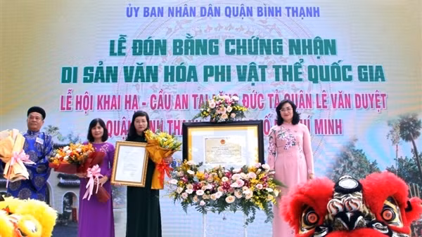 Lễ hội Khai hạ - Cầu an được công nhận Di sản văn hóa phi vật thể quốc gia