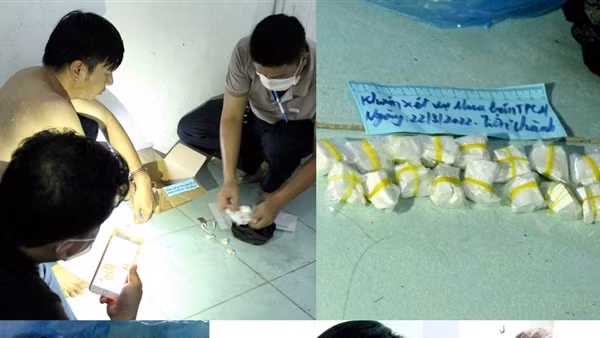Bắt quả tang 2 đối tượng thuê nhà trọ mua bán ma tuý