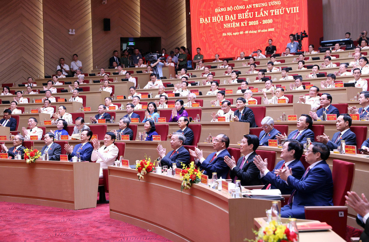 Khai mạc trọng thể Đại hội đại biểu Đảng bộ Công an Trung ương lần thứ VIII -0