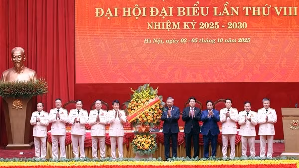 Toàn cảnh Đại hội đại biểu Đảng bộ Công an Trung ương lần thứ VIII
