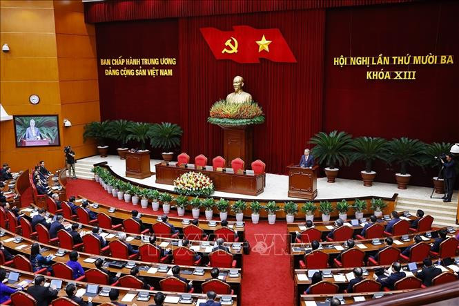 Thông cáo báo chí Hội nghị lần thứ 13 Ban Chấp hành Trung ương Đảng khóa XIII -0