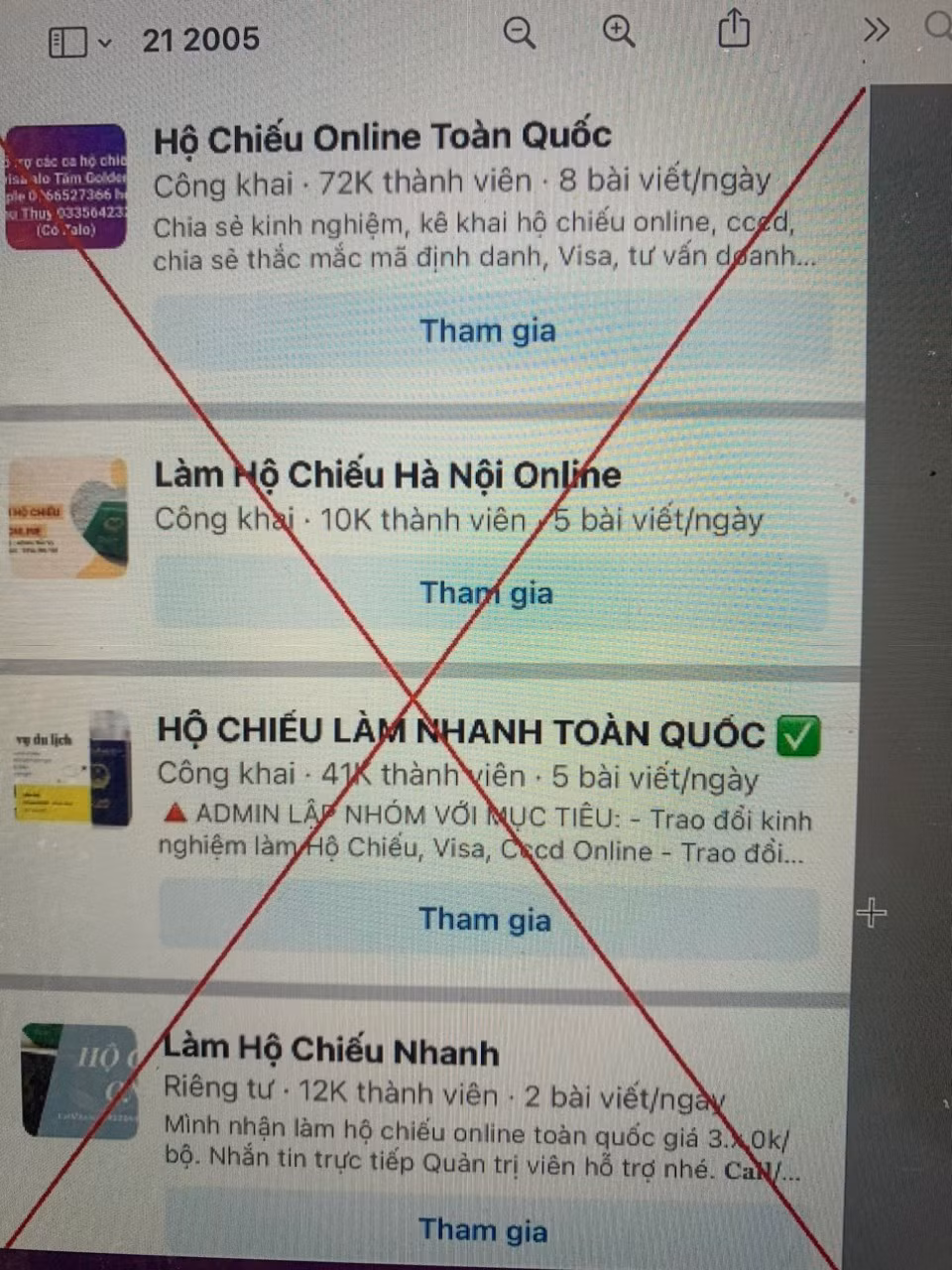 Cảnh báo bị chiếm đoạt thông tin cá nhân khi nhờ làm hộ chiếu nhanh trên mạng -0