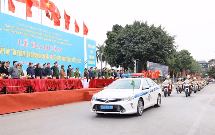 Lễ ra quân tấn công trấn áp tội phạm, bảo đảm ANTT Tết Nguyên đán Ất Tỵ 2025 -0